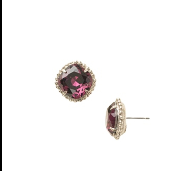 Cushion-Cut Solitaire Stud Earrings