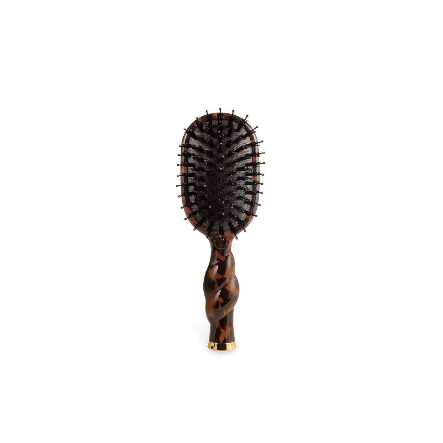 MIni Boar Bristle Brush in Tortoise by Teleties