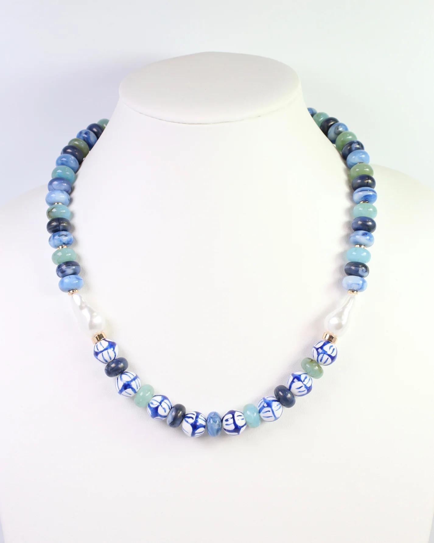 Warrensburg Ceramic Beaded Necklace