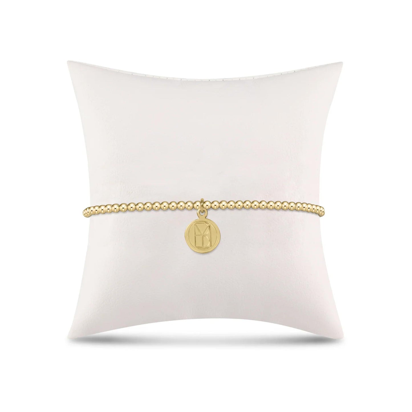 16" Necklace Gold - be you. (Small gold disc)