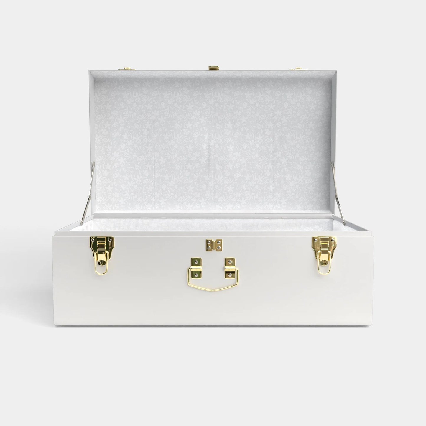 Grand White Trunk- Baby Carriage