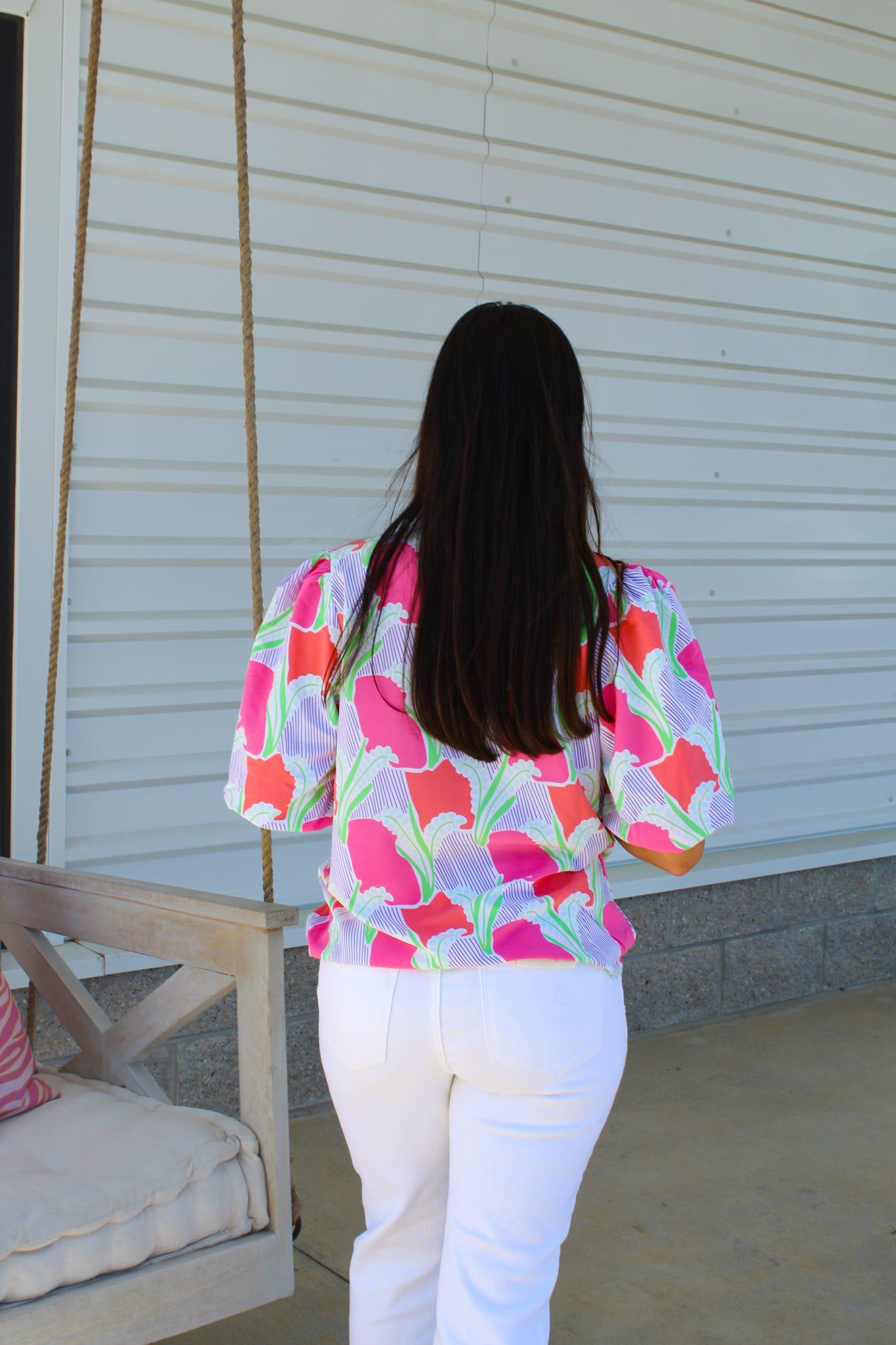 Color Me Sweet Coral Kenzie Top