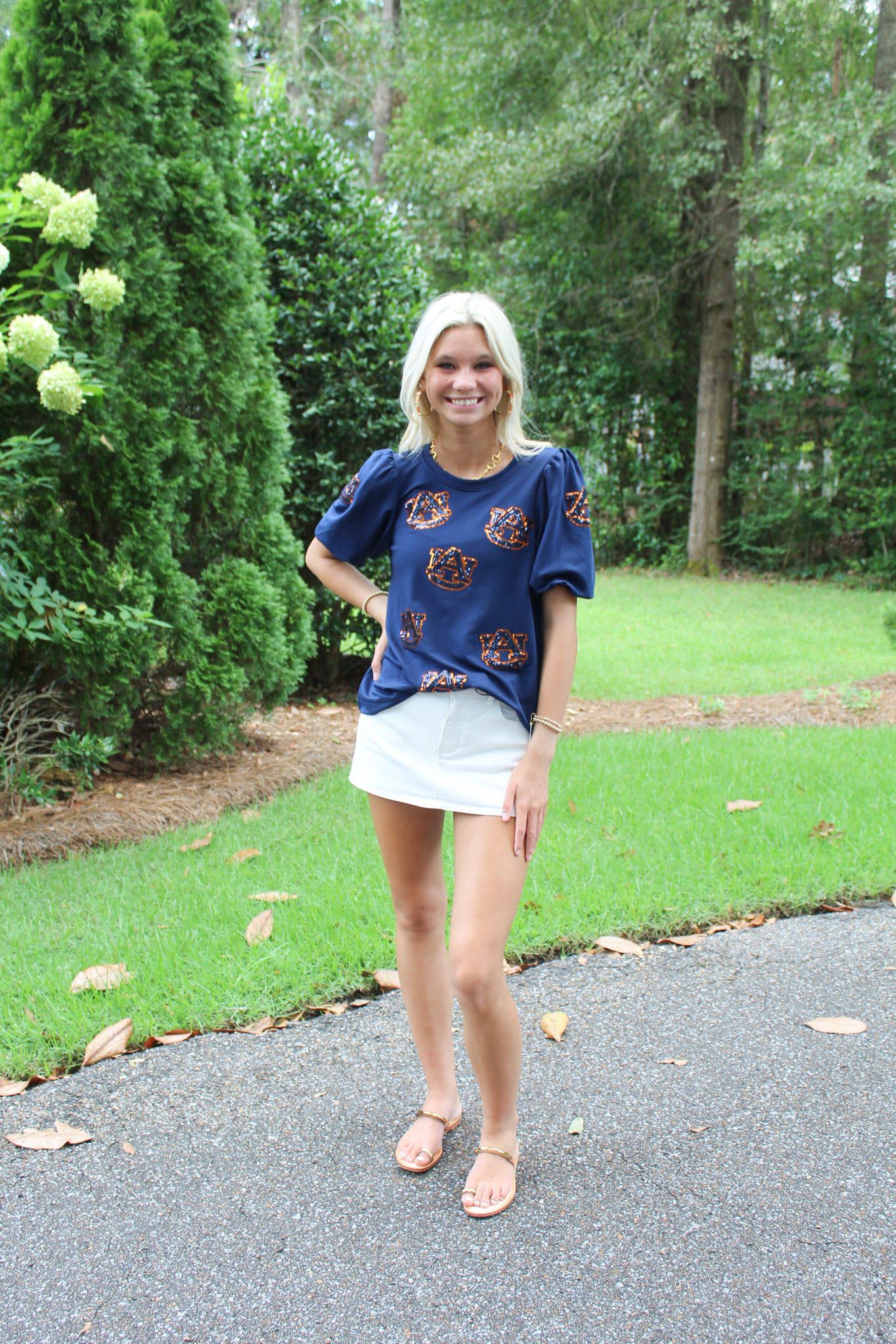 Auburn Tina Gameday Top