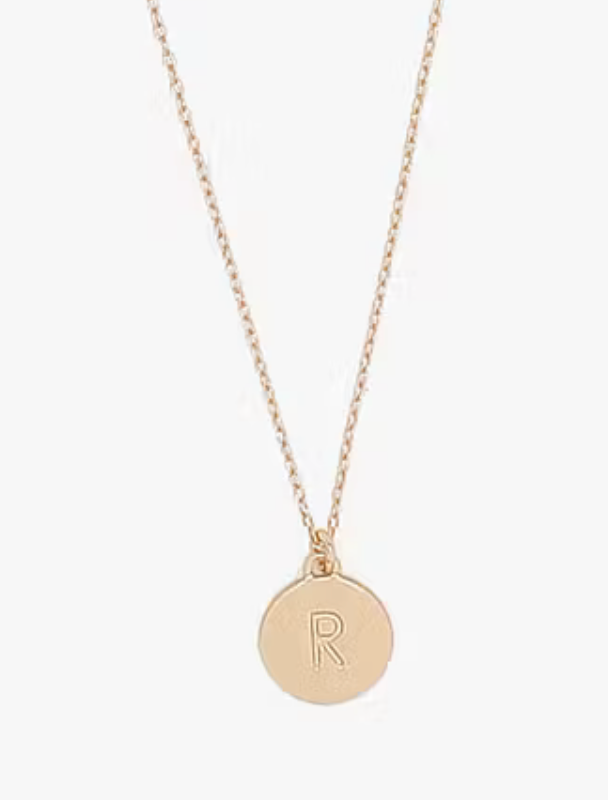 Mini Gold Initial Pendants