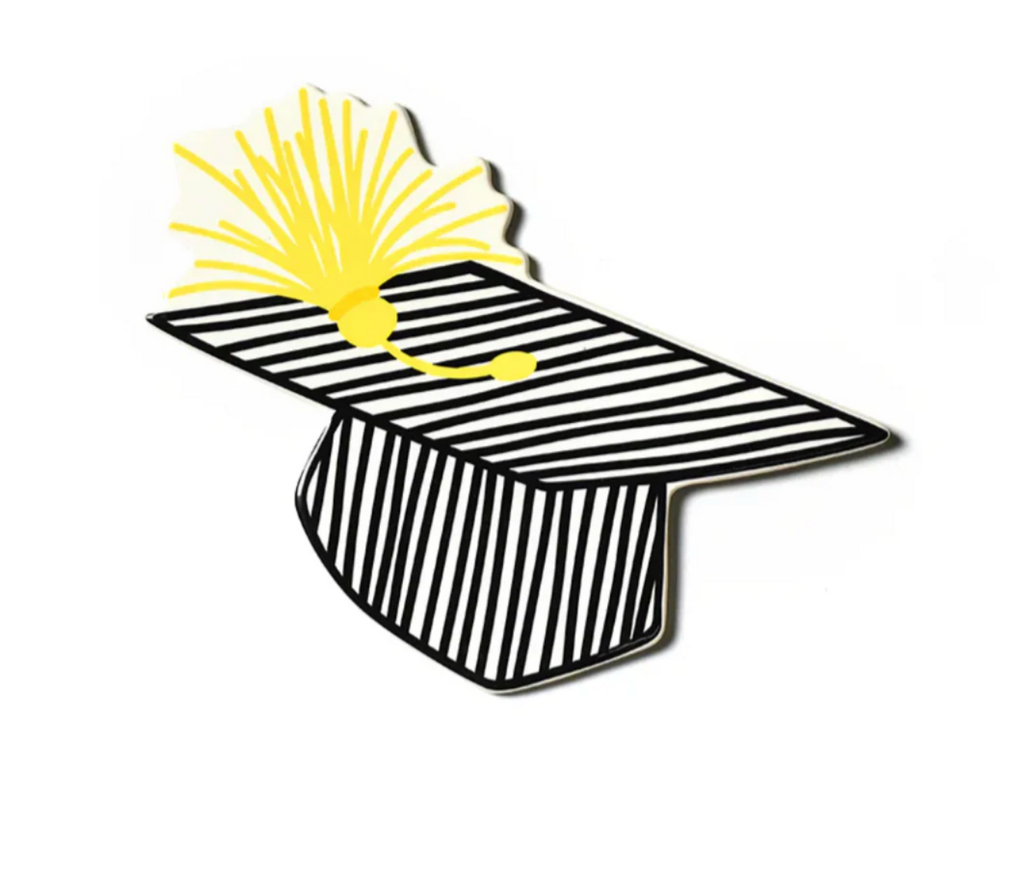 HEV Big Attachment Striped Graduation Cap