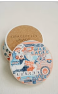 Ceramic Auburn University Coaster Pack