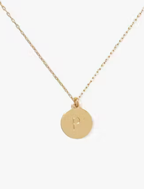 Mini Gold Initial Pendants