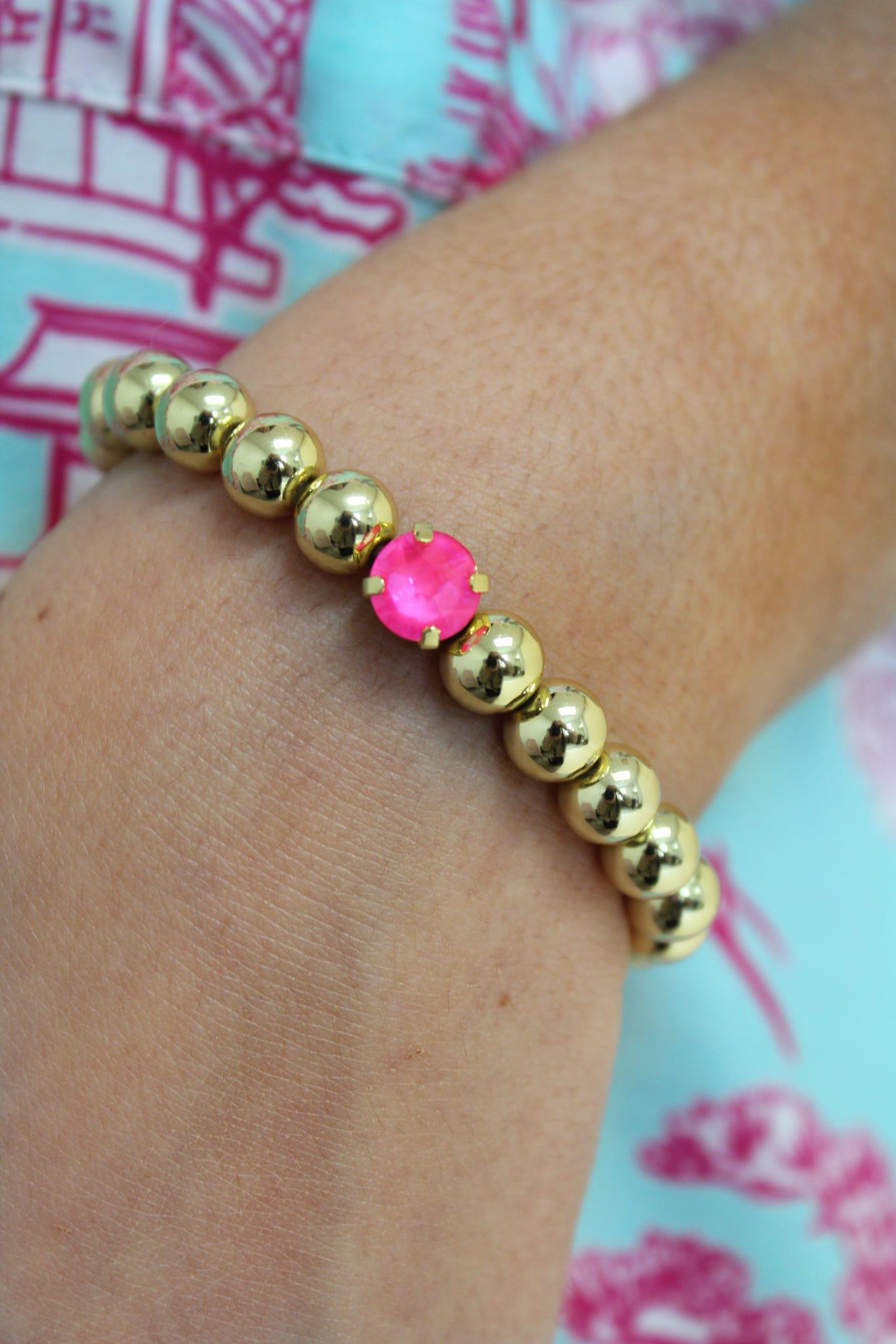 ZOLA SINGLE CRYSTAL STRETCH BRACELET