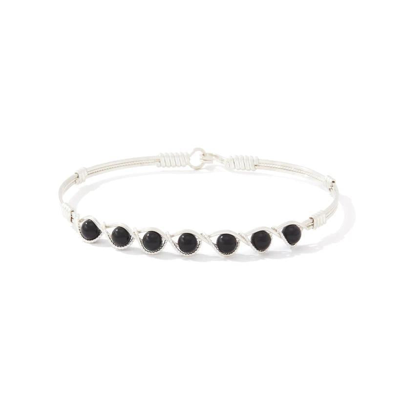Simple Blessings Bracelet- Silver / Black Onyx