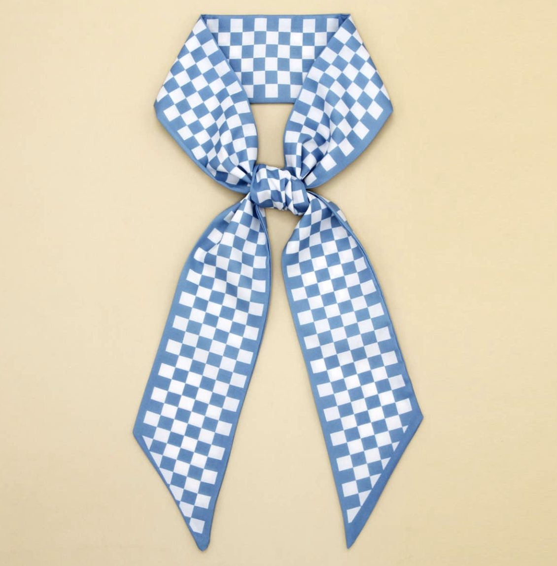 POLKA DOT PATTERN SILK HEAD SCARVES