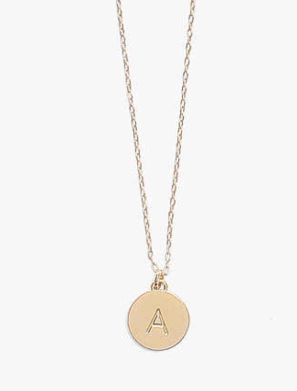 Mini Gold Initial Pendants