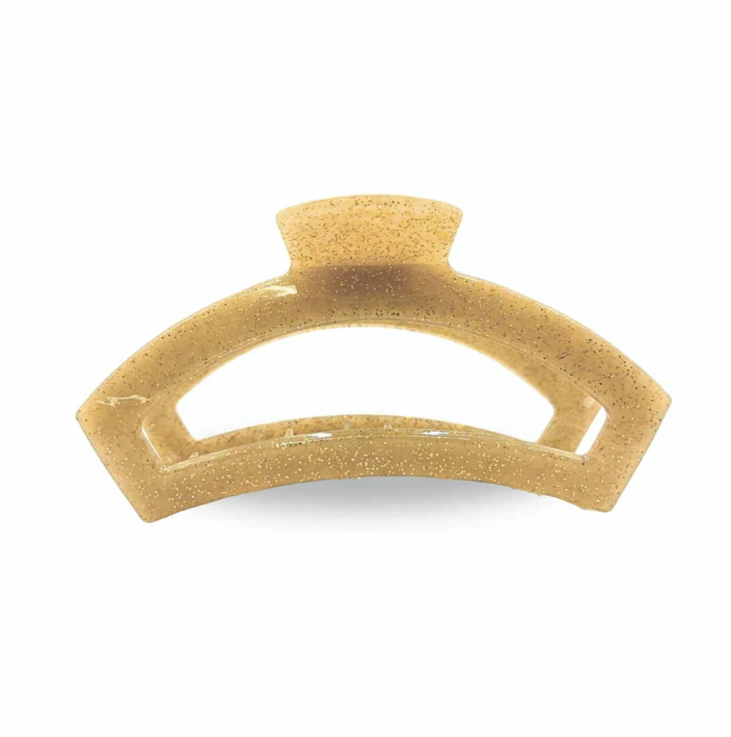 Open Gold Glitter Large Hair Clip
