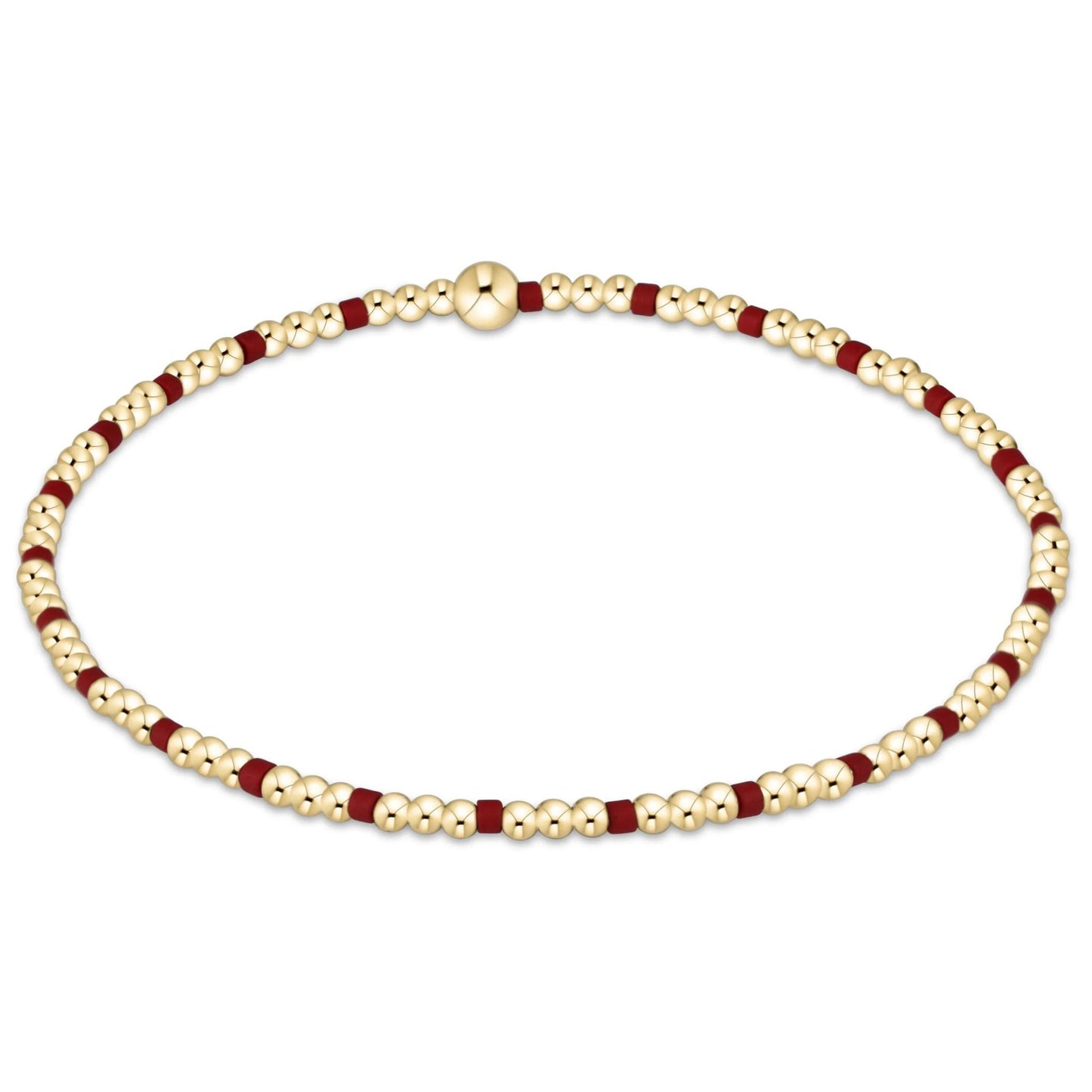 Gameday Hope Sincerity Pattern 2mm Bead Bracelet