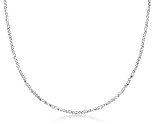 17" Choker Classic Sterling 2mm Bead