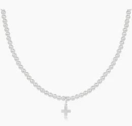 Classic Pearl Choker 3MM Significant Cross CH Sterling 15''