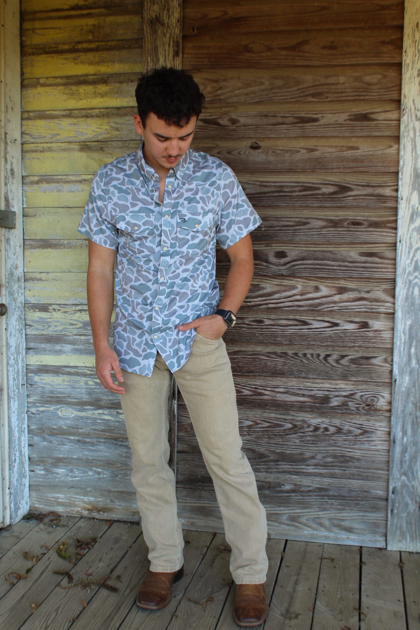 Performance Western Shirt - Classic Deer Camo