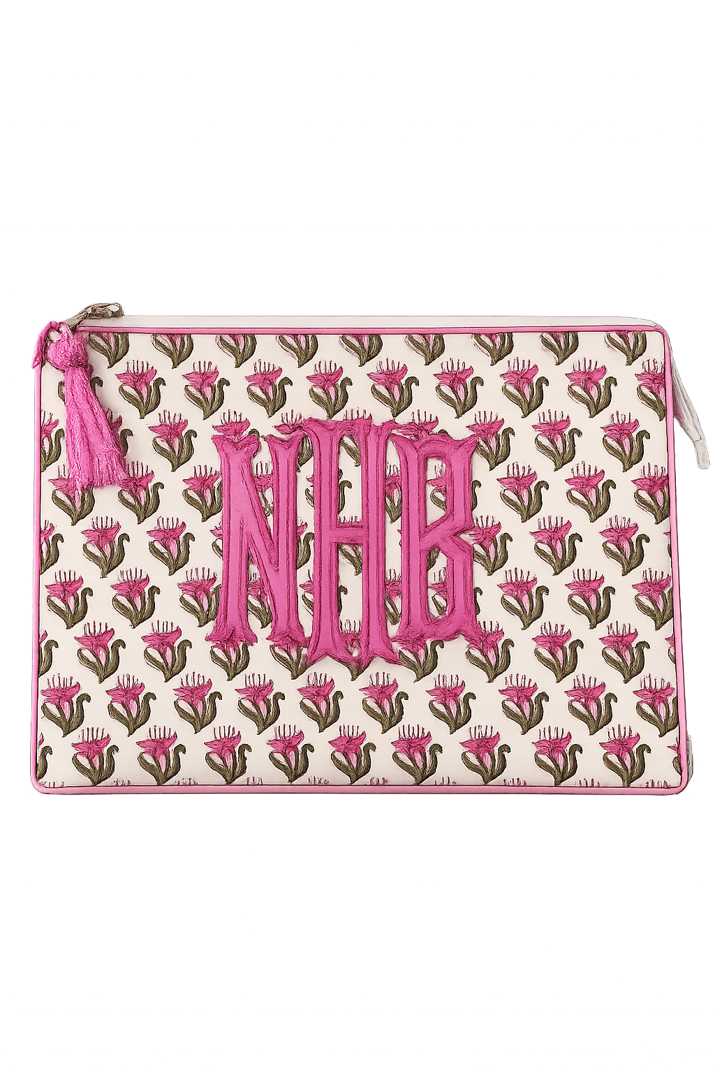English Garden Large Monogrammed Clutch Bag