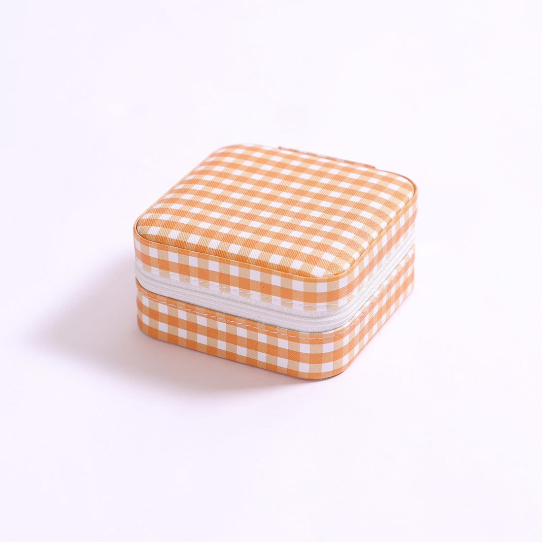 The Gingham Travel Jewelry Case