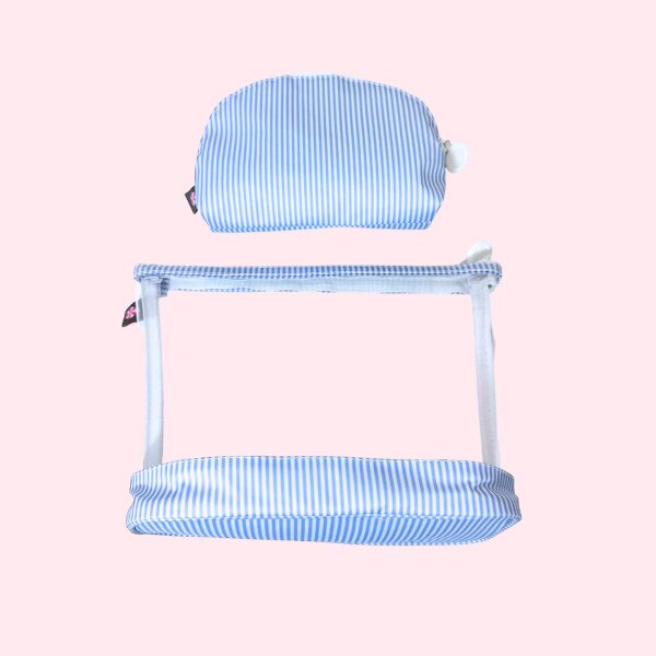 Baby Blue Preppy Stripe Jet-Set