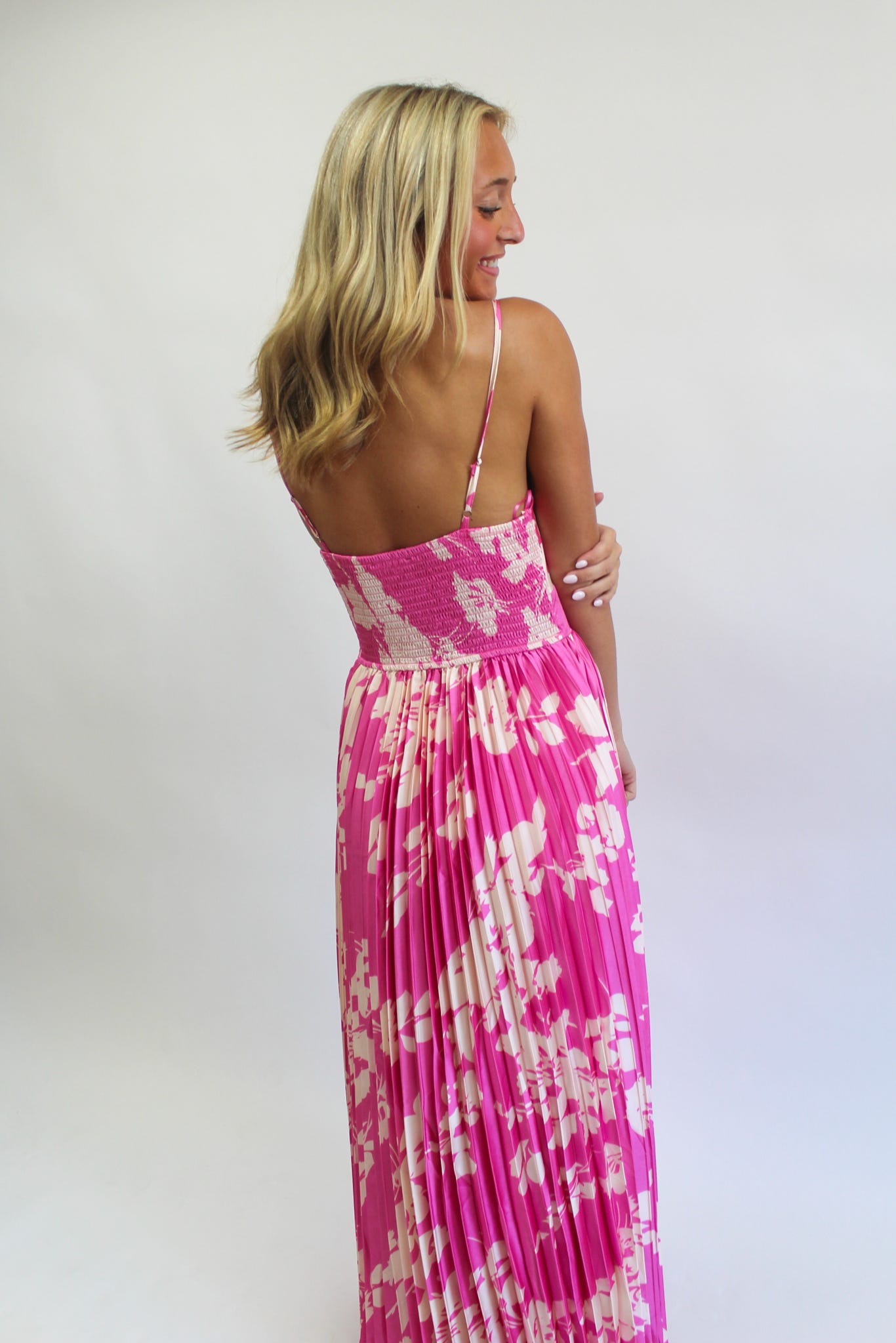 EOS Blossom Pleat Maxi Dress