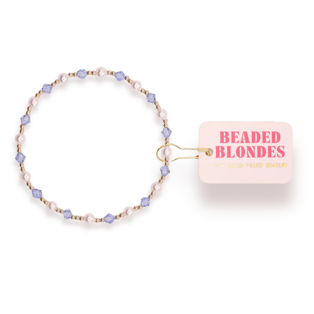 Blue Pearl June Bracelet Extended
