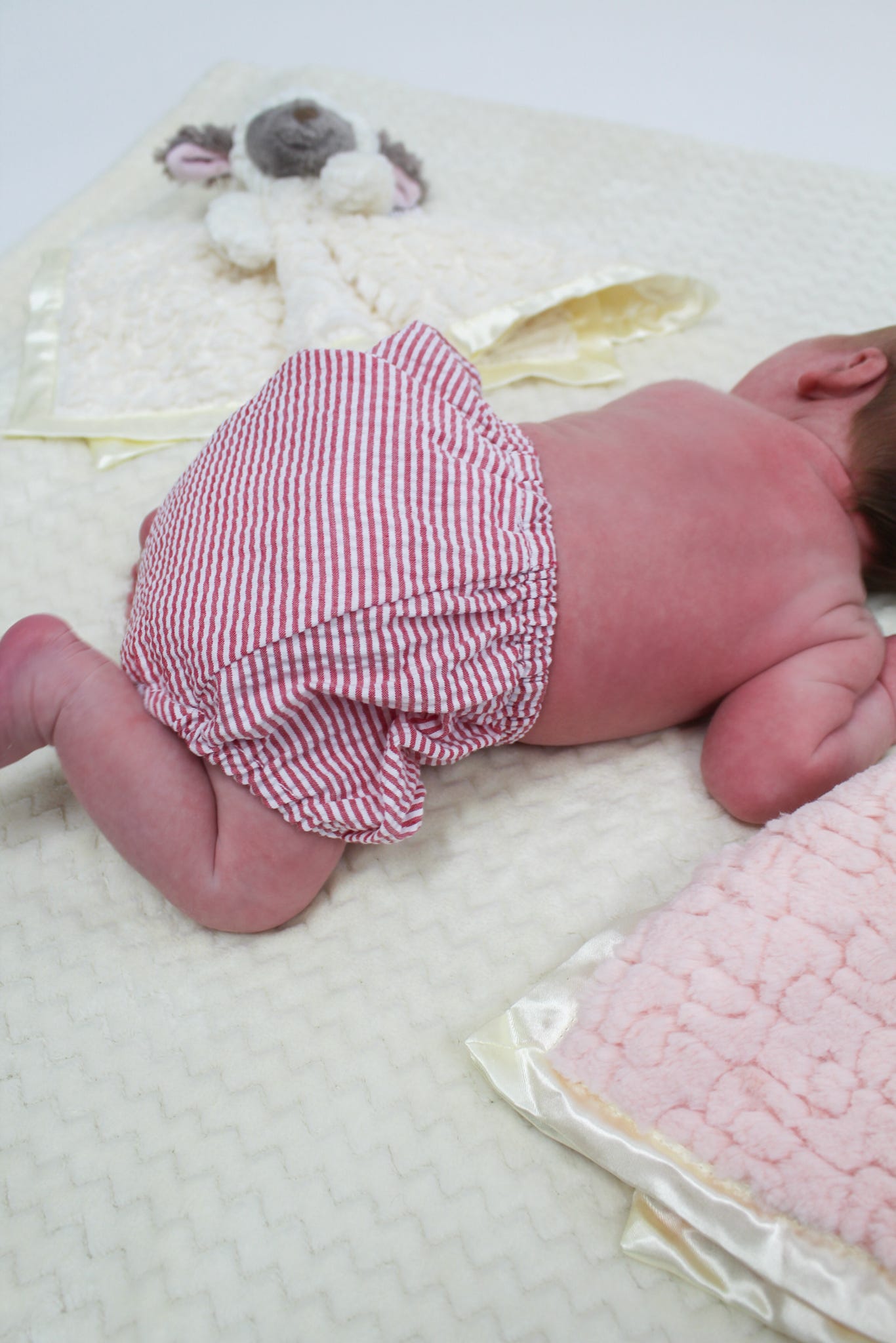 Red Seersucker Bloomers 0-6M