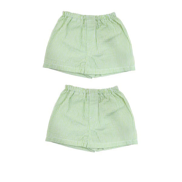 Lime Seersucker Boxers 3T