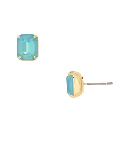 Octavia Stud Earrings - Bright Gold / Portofino
