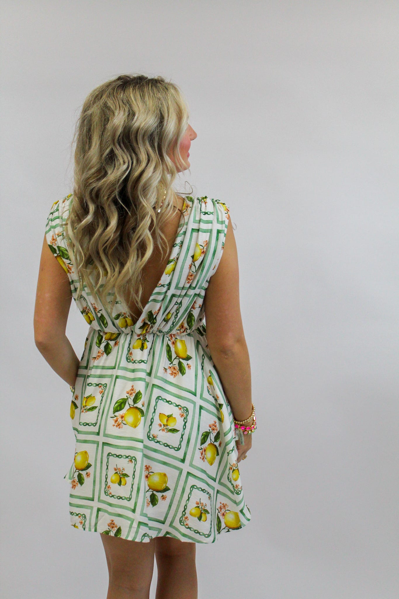 Lacy Lemon Delight Bow Dress