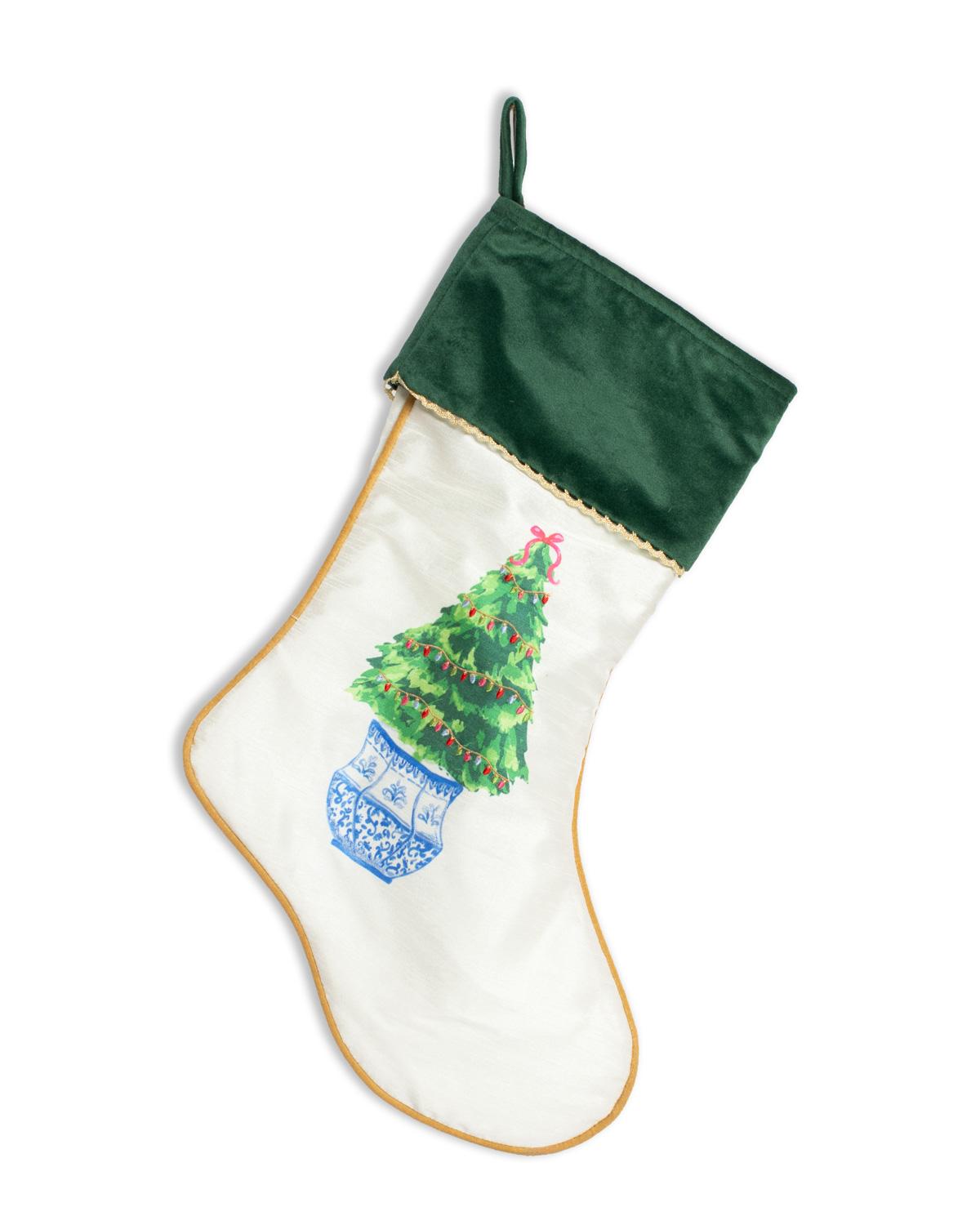 Soft White Spruce Tree Stocking