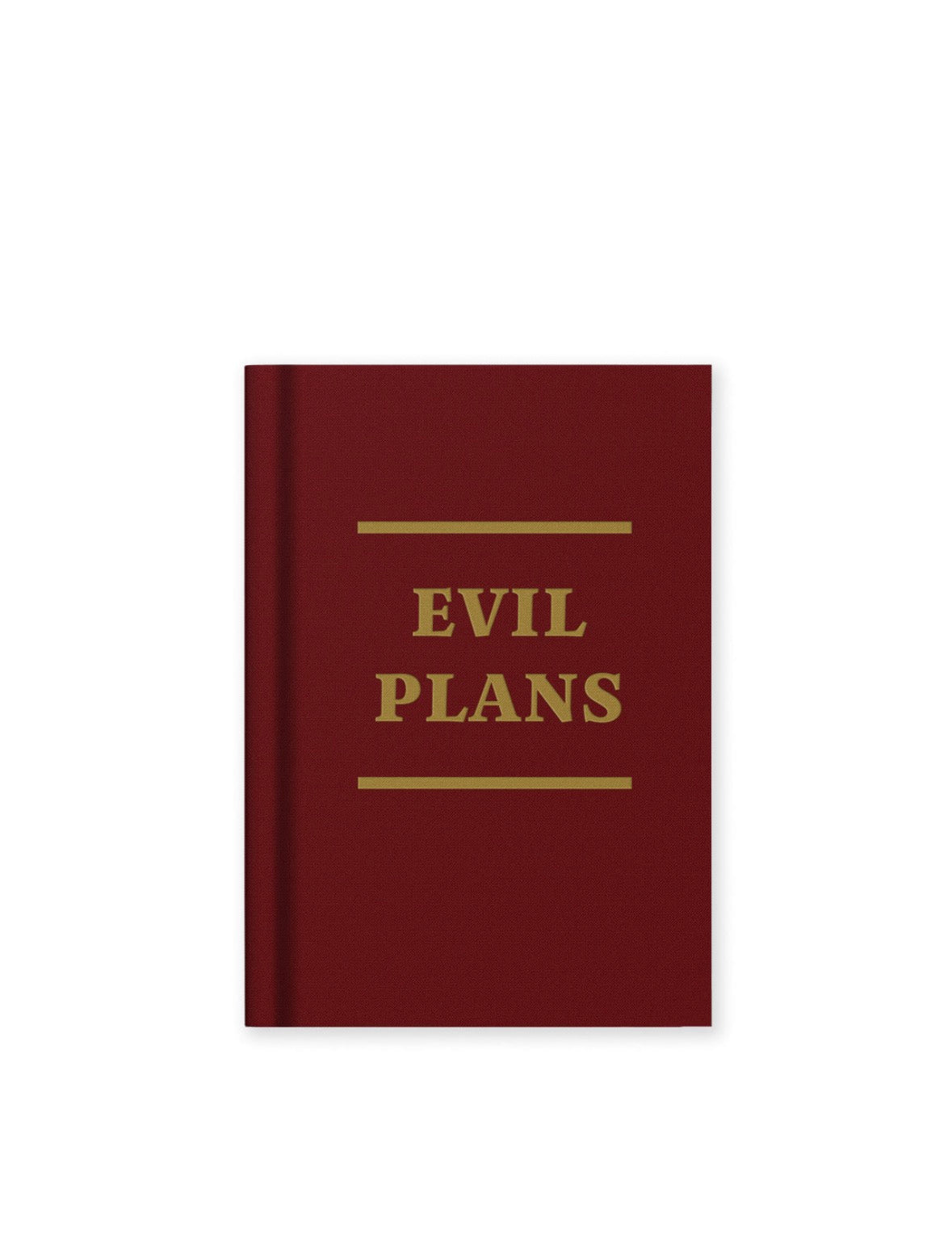 Evil Plans Fabric Hardback Notebook