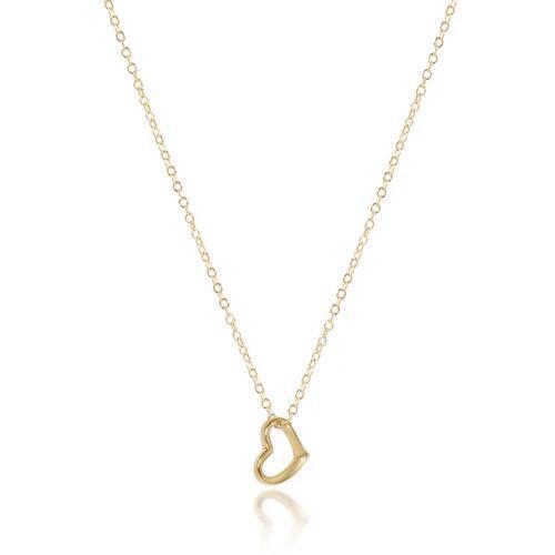 egirl 14" Necklace Gold - Love Small Gold Charm