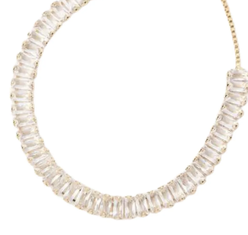 14k Gold Plated Elevated Tennis Bracelet