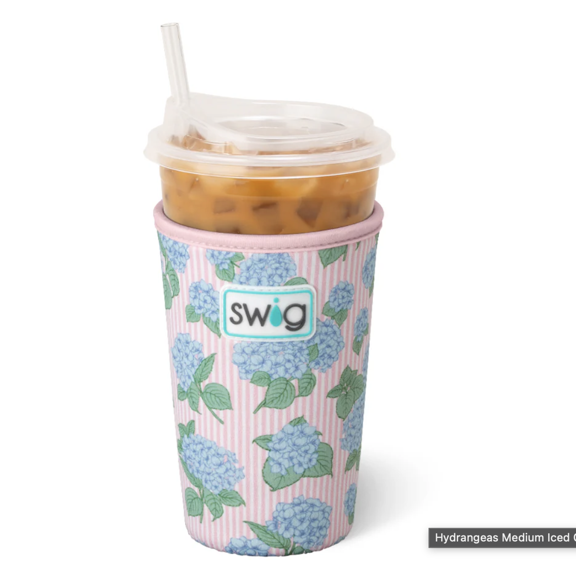 Hydrangeas Medium Ice Cup Coolie