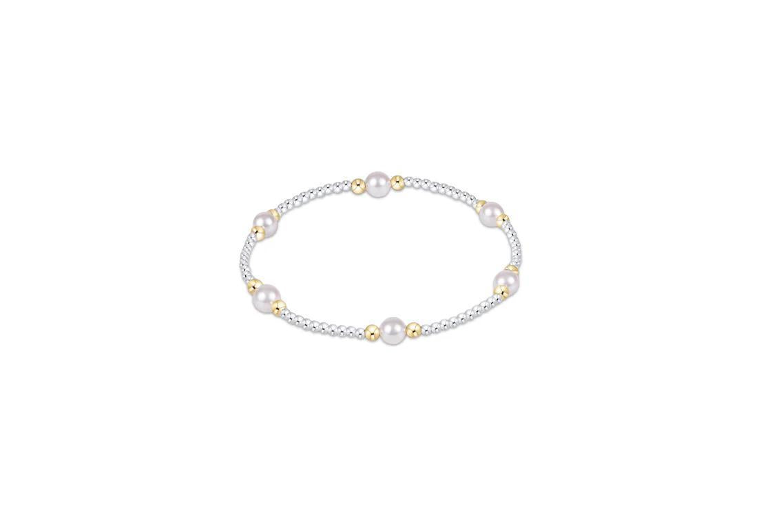 Purpose Pearl 5mm Mixed Metal Bracelet