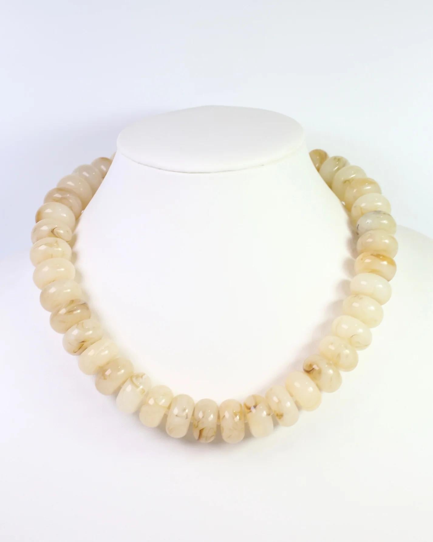 Pipestone Marble Beaded Necklace