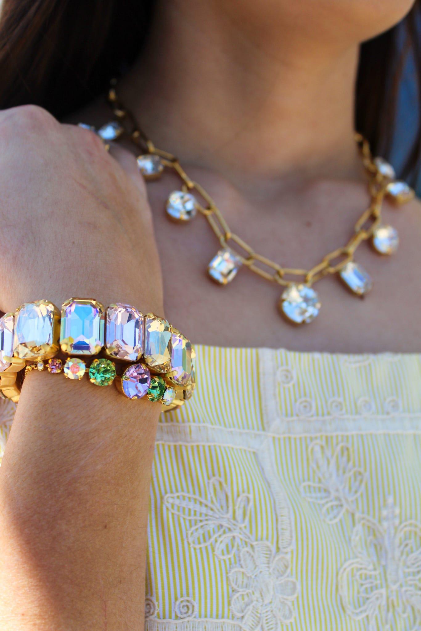 Emerald Cut Stretch Bracelet