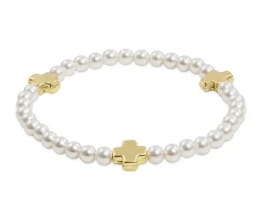 Extends - SC Pearl 4mm Gold Bracelet