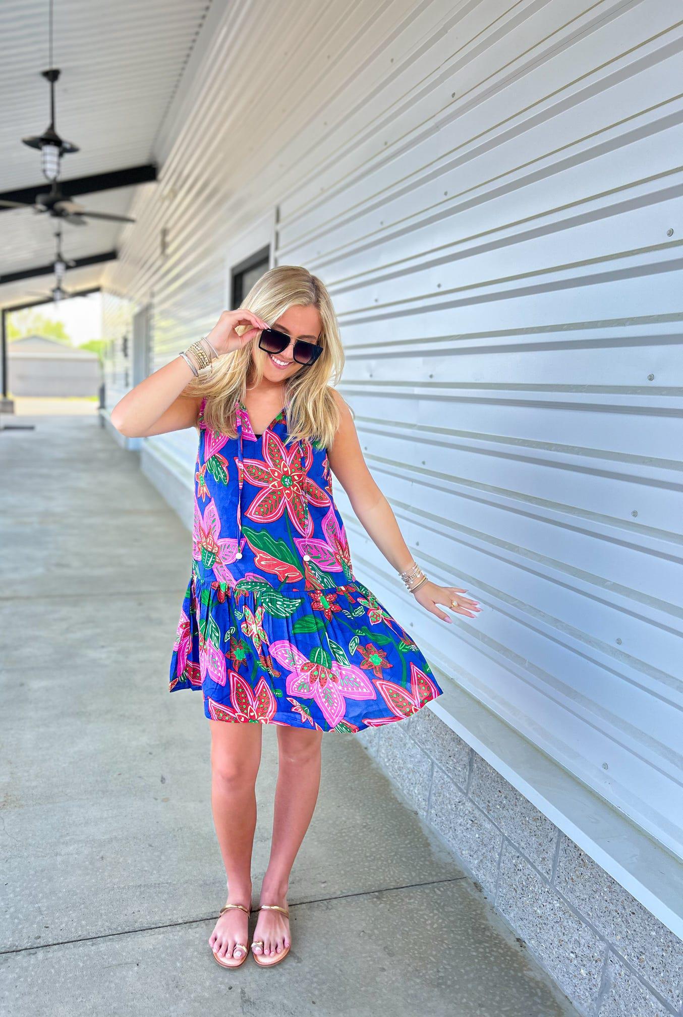 Heather Cover Up Dress | Island Dreams Blue | Mary Square Heather Cover Up Dress | Island Dreams Blue | Mary Square