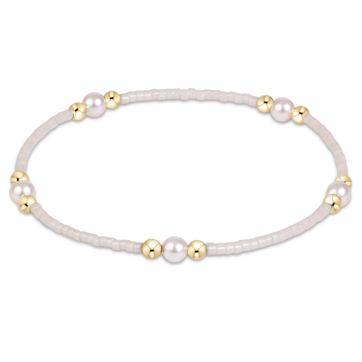 Hope Purpose Pearl Bracelet - Milkshake