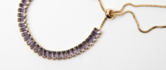 14k Gold Plated Elevated Tennis Bracelet