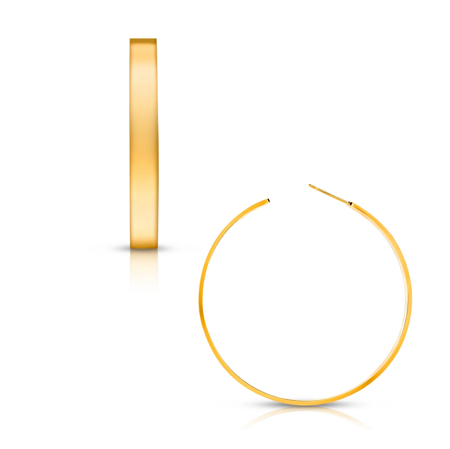 Perry Large Hoop Earring- Gold