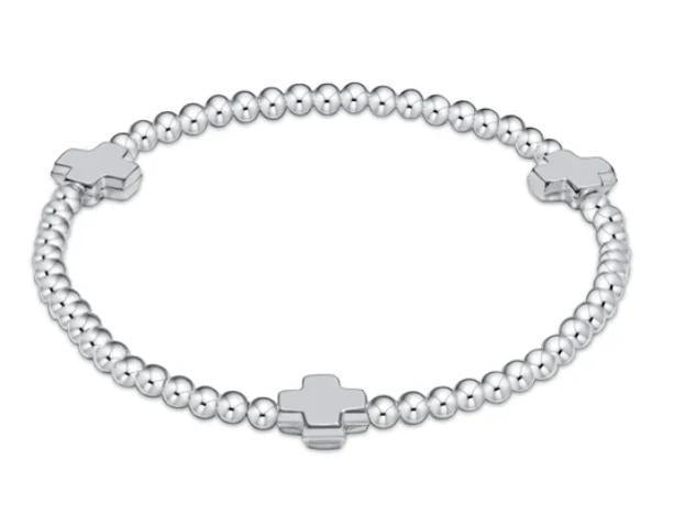 Signature Cross Sterling 3mm Bracelet