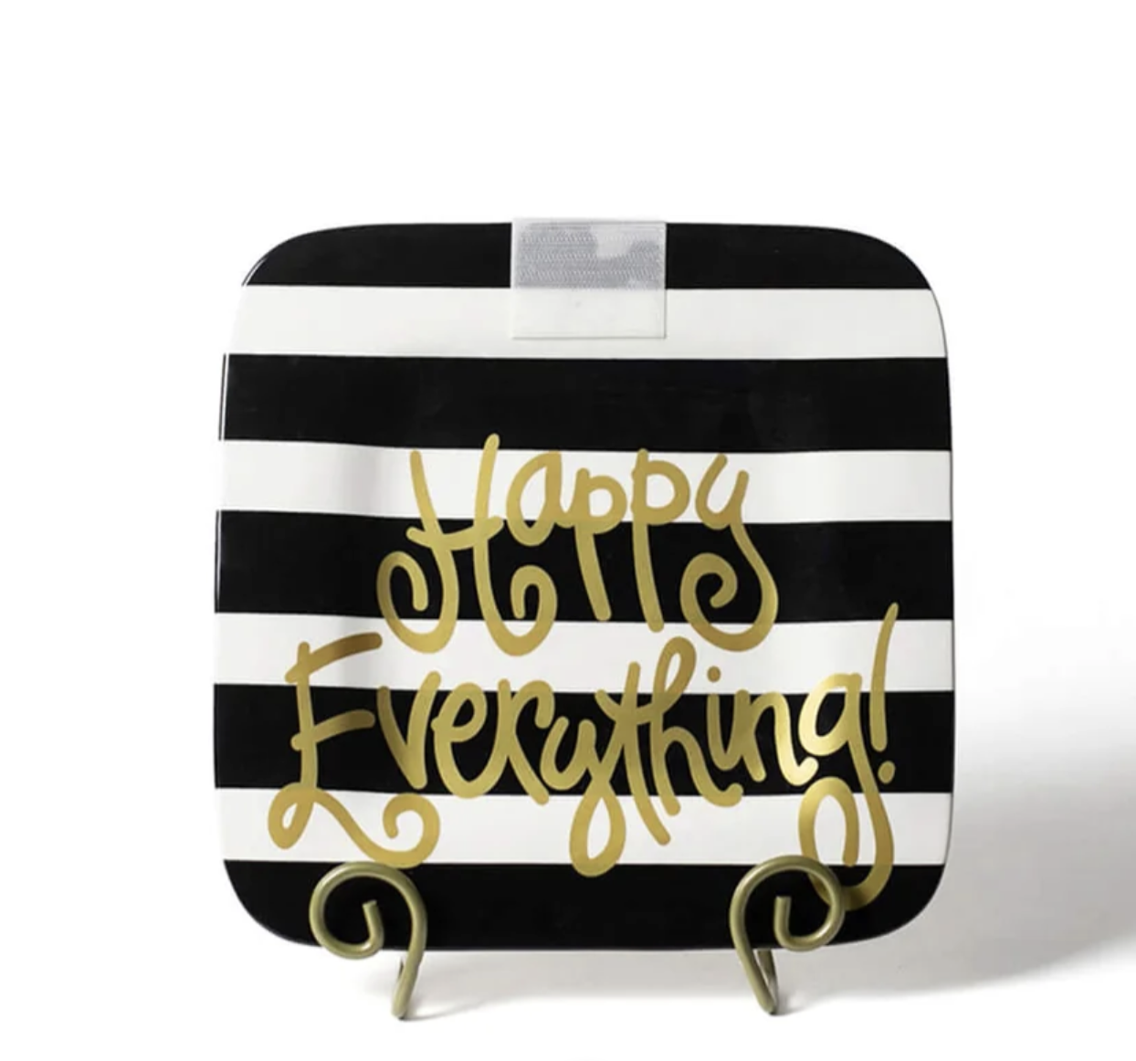 Black Stripe Happy Everything 9.25 Mini Platter