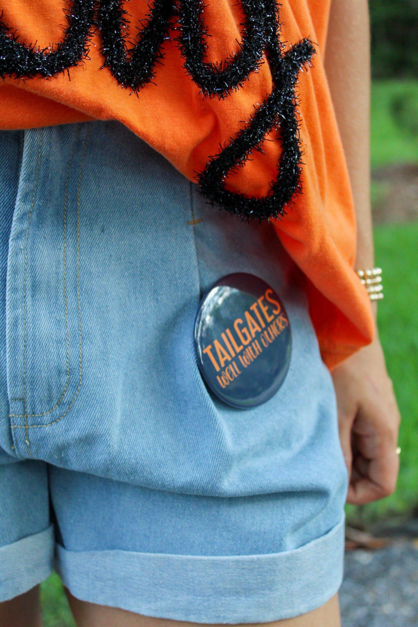 Gameday Metallic Tee Orange