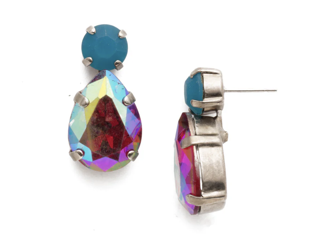 Teardrop Onyx Dangle Earrings