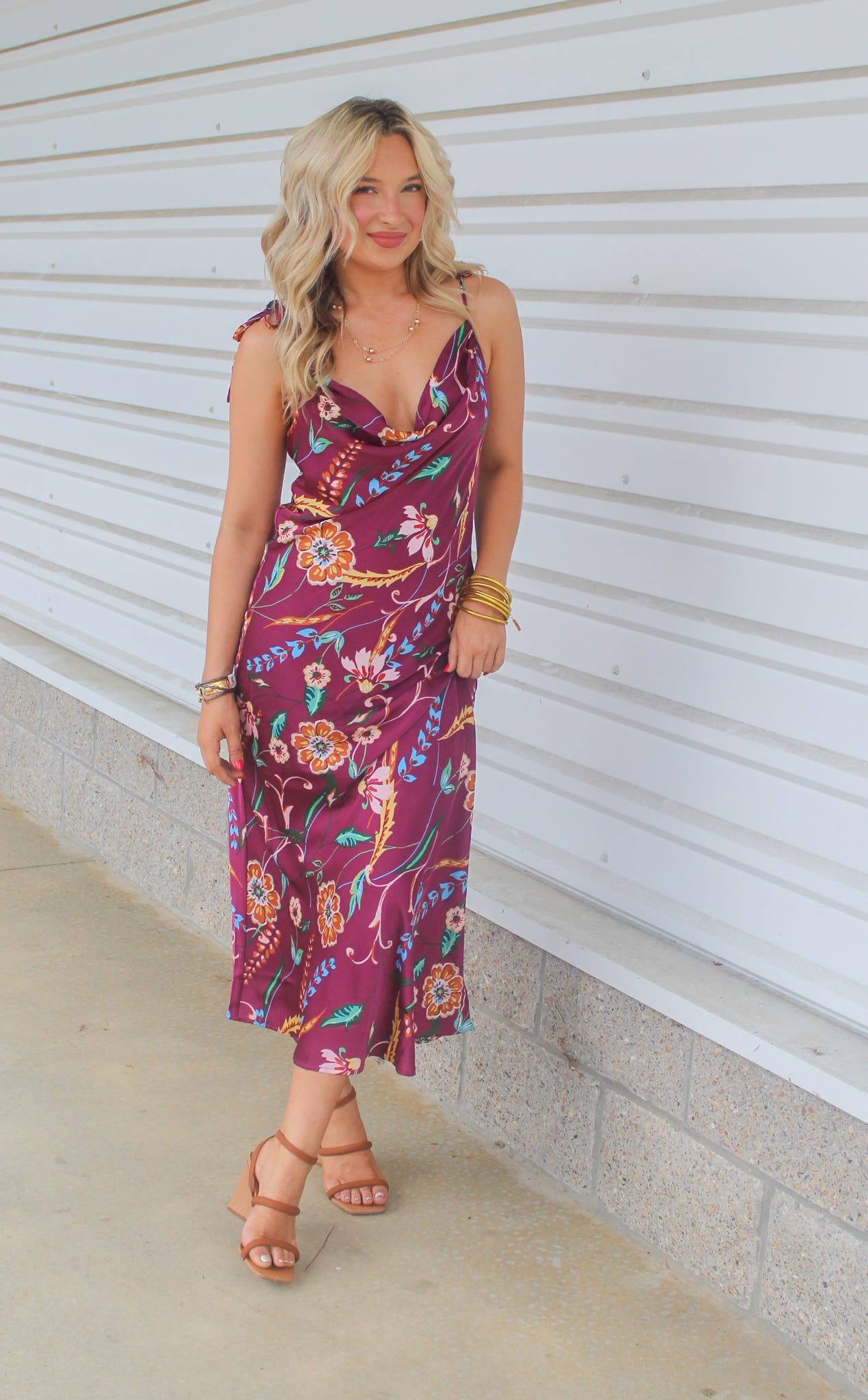 Florence Floral Midi Dress