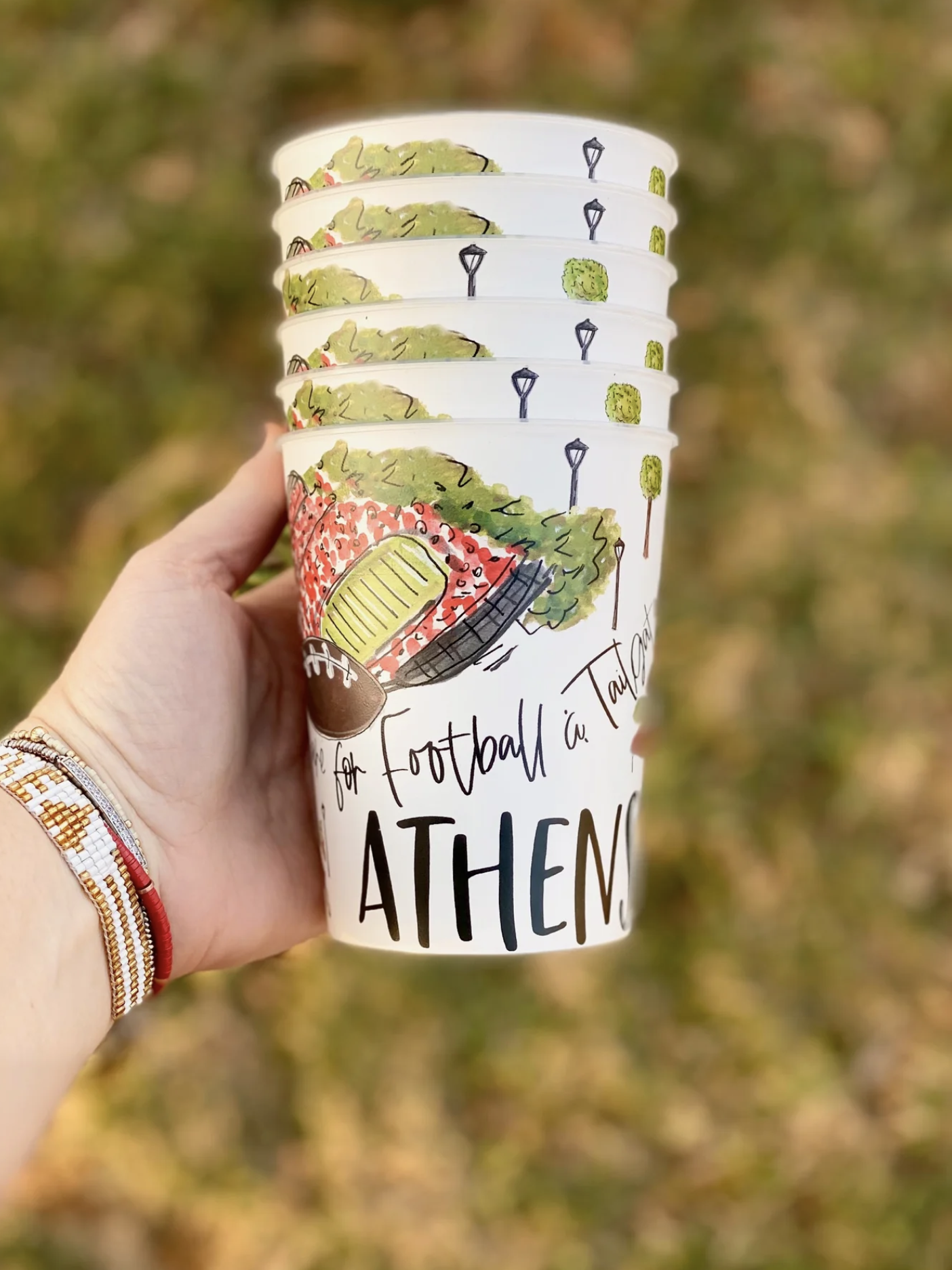 Reusable College Town Cup - Set of 6