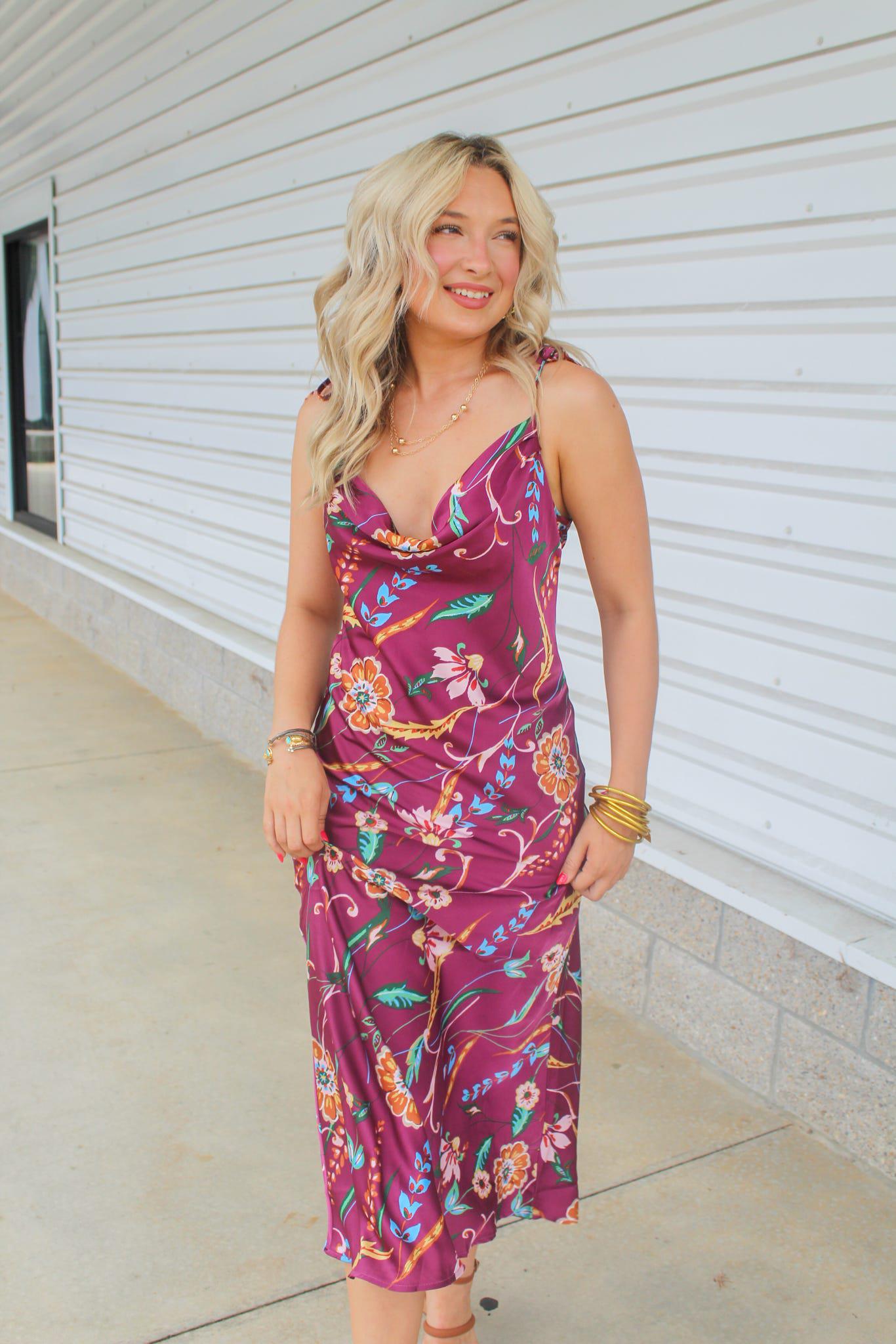 Florence Floral Midi Dress