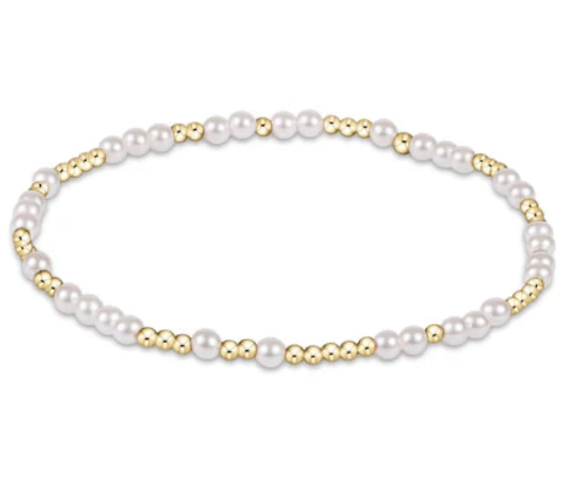 Extends Hope Unwritten 3mm Bead Bracelet - Pearl